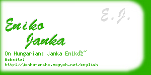 eniko janka business card